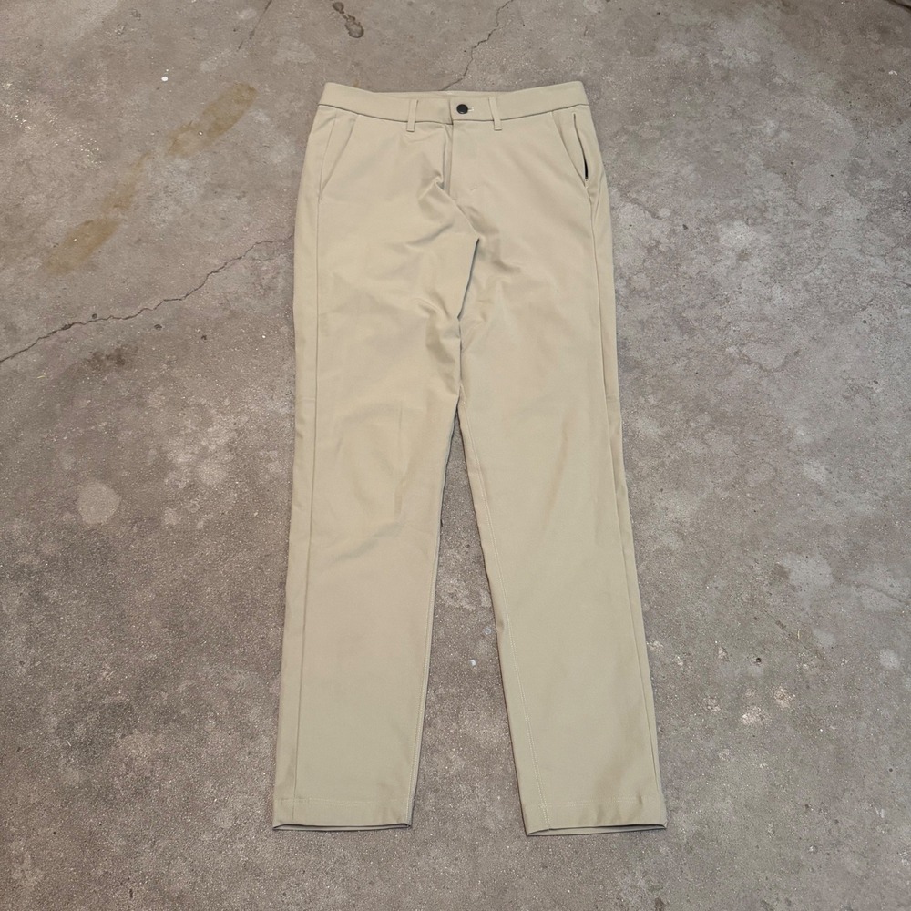 Lululemon Commission Pant Slim Men 30x32 Tan Khaki Warpstreme Chino LM5439S